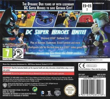 LEGO Batman 2 - DC Super Heroes (Europe) (En,De) box cover back